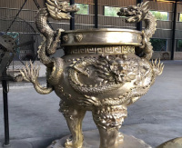 浙江圓形銅香爐