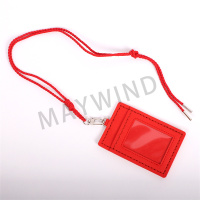 手工缝制长绳卡包-红色