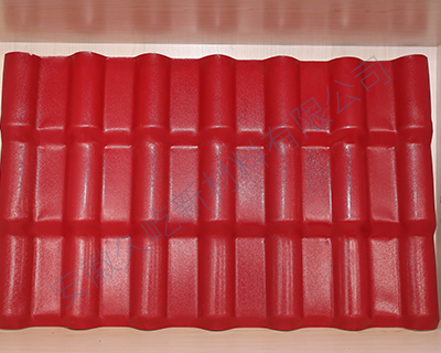 合成树脂瓦  颜色 -灰色,枣红,砖红,蓝色,绿色  两种厚度 2.5MM和3MM 规格-   宽度1.05米   材质- ASA+PVC合成树脂瓦