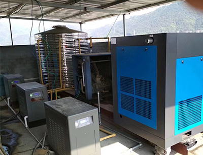 東莞市創明輝光電有限公司空氣能熱水工程空壓機余熱回收工程案例