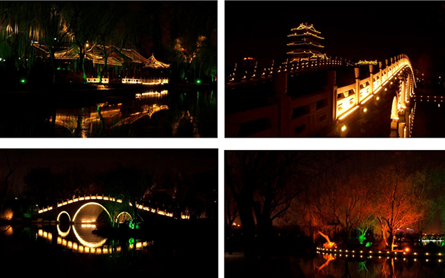 南昌大明湖扩建区域夜景照明工程