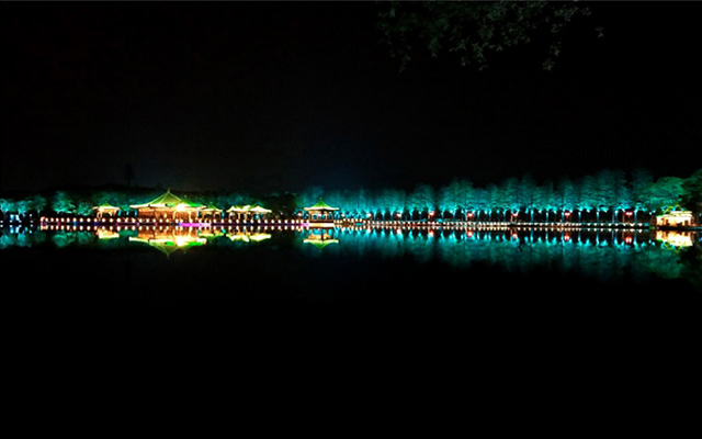 杭州东湖夜景亮化