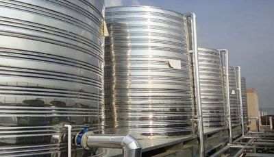 宜昌某硅藻泥厂带平衡管圆形保温水箱工程