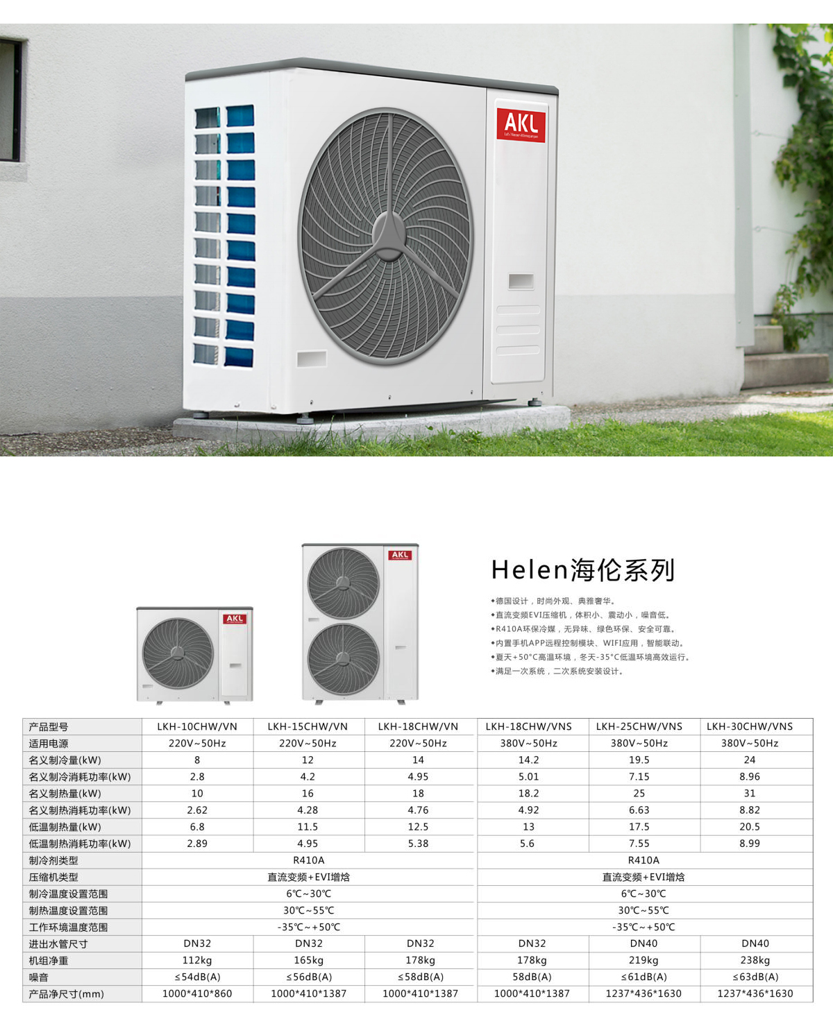 九江乐卡风冷热泵地暖空调排行榜