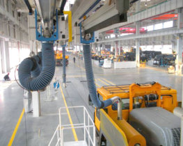 Exhaust extraction system of construction machinery