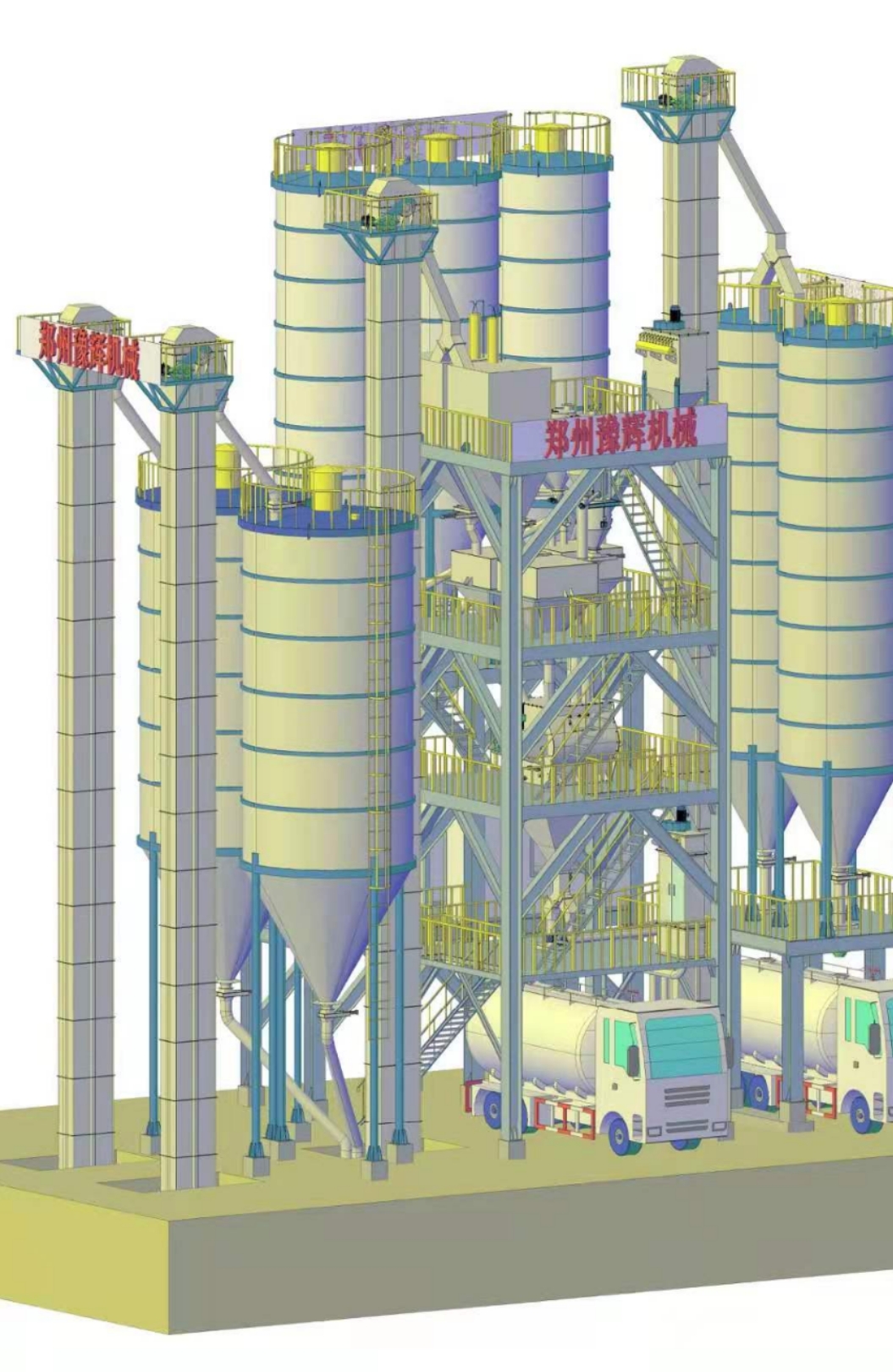 威海20万吨干粉砂浆生产线轻质石膏设备厂家