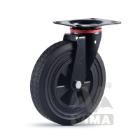 VIMA垃圾桶脚轮-B款塑芯胎纹黑色