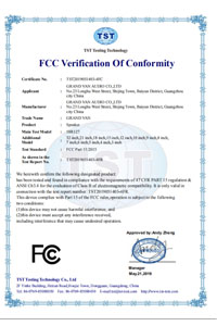 FCC 证书模板