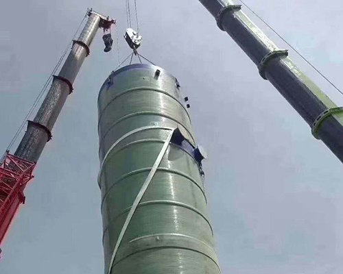 四川直徑3.8×16.5m一體化雨水提升泵站吊裝