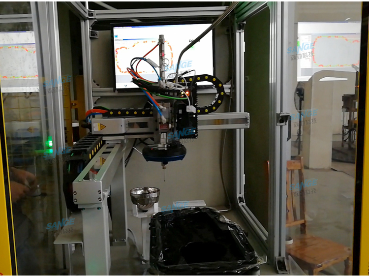 发动机油底壳涂胶3D视觉检测机