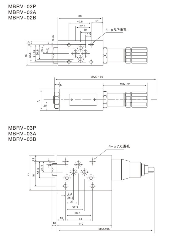 MBRV型叠加式减压阀